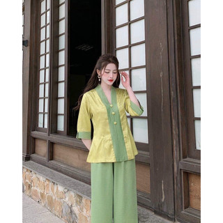 ĐỒ LAM ĐI LỄ CHÙA=-BL GẤM LỤA