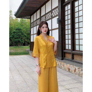 ĐỒ LAM ĐI LỄ CHÙA=-BL GẤM LỤA