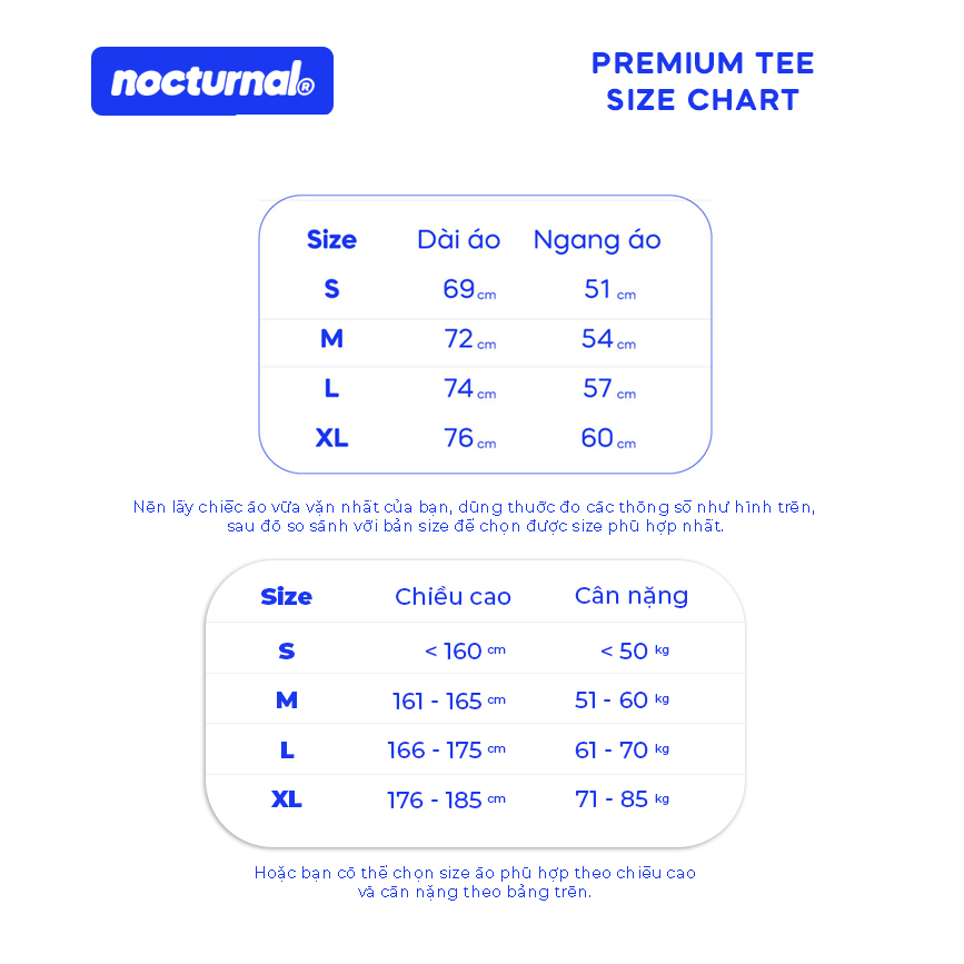 Áo Thun Thêu NOCTURNAL Logo Tee V1.0 Cotton 100%  Unisex Form Rộng Tay Lỡ Oversize Local Brand