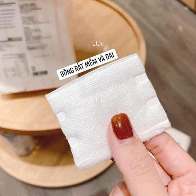 Bông tẩy trang hộp gấu . Bông tẩy trang cotton