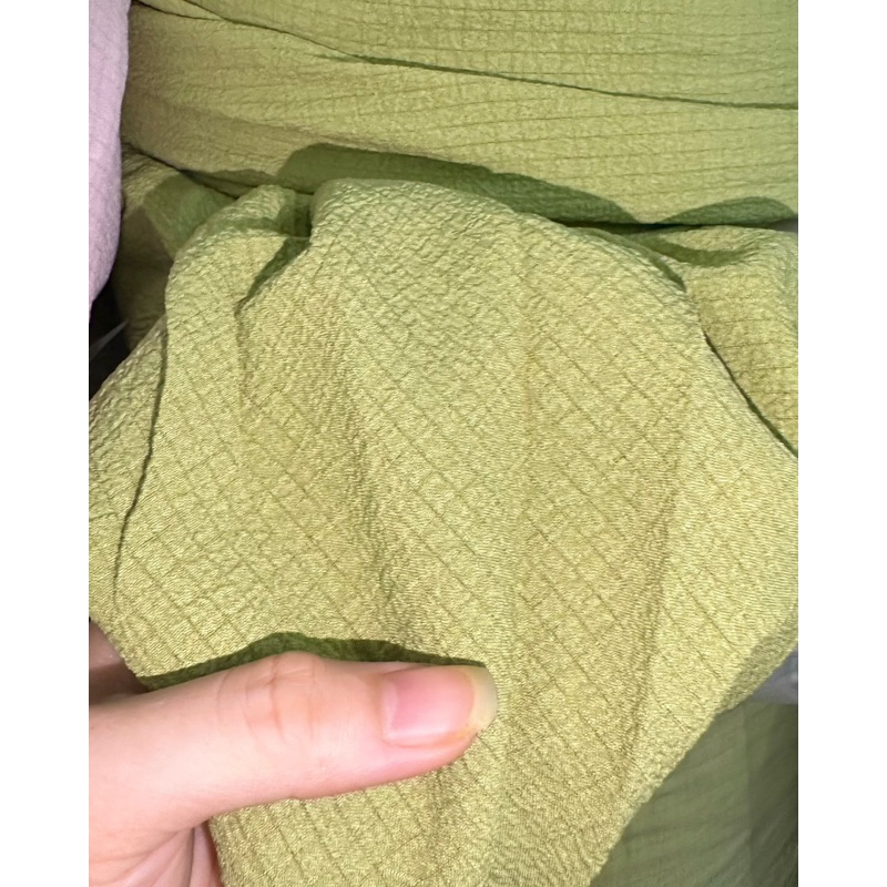 [ VẢI NAKI] Vải đũi xốp trơn co giãn may đầm váy áo quần khổ 1,5m