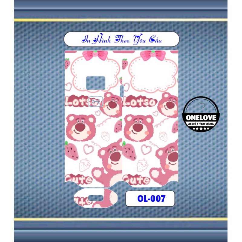 Miếng dán skin in hình theo yêu cầu mẫu Bear And Friend cho Rill X , Xlim V1 V2 , Favo , Feelin , Flexus , Wenax,...