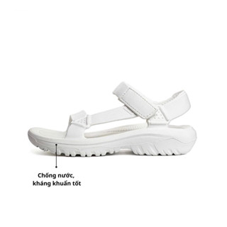 Dép sandal quai hậu cao su đúc Teva trắng kháng khuẩn siêu êm nhẹ xăng đan nam nữ big size 47 48 vnxk tich chu shop