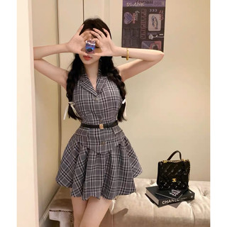 SET ÁO VÁY KÈM BELT 025