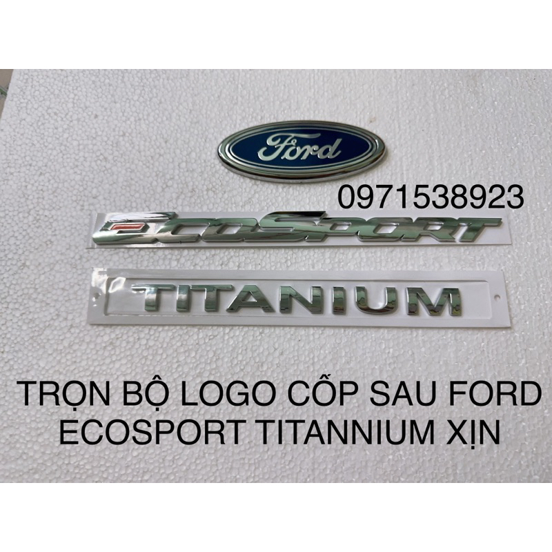 TRỌN BỘ LOGO CHỮ FORD ECOSPORT TITANIUM XỊN CAO CẤP