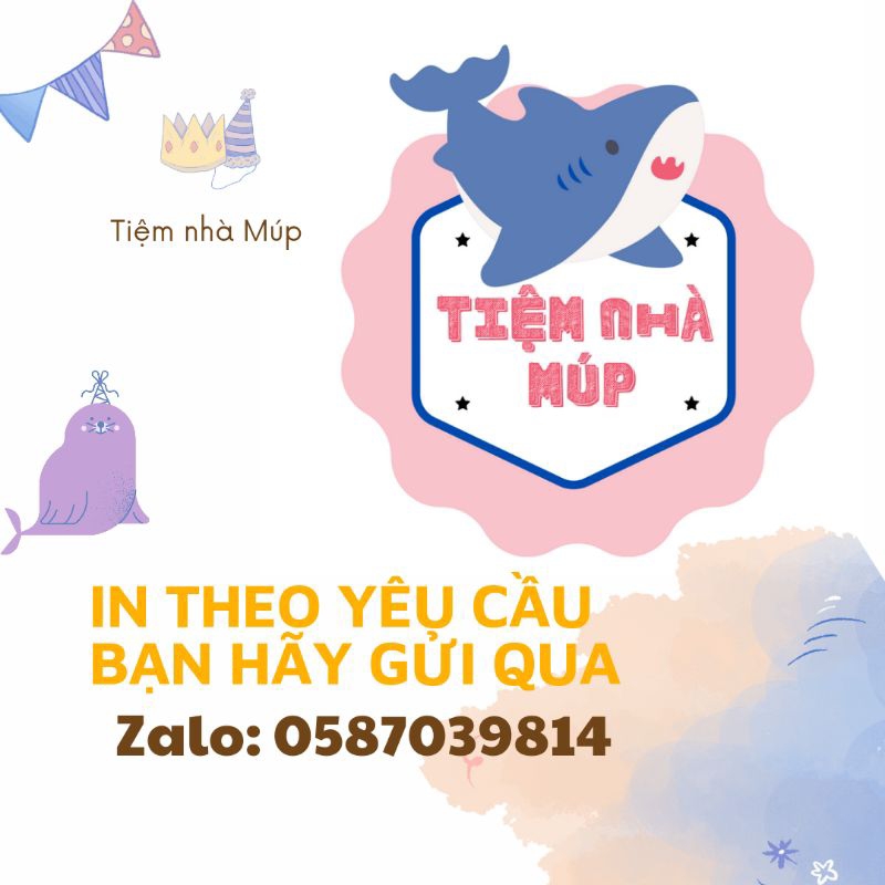 Tem niêm phong độc quyền 4x4cm dán túi giấy, sticker có keo dán sẵn, niêm phong hộp carton,