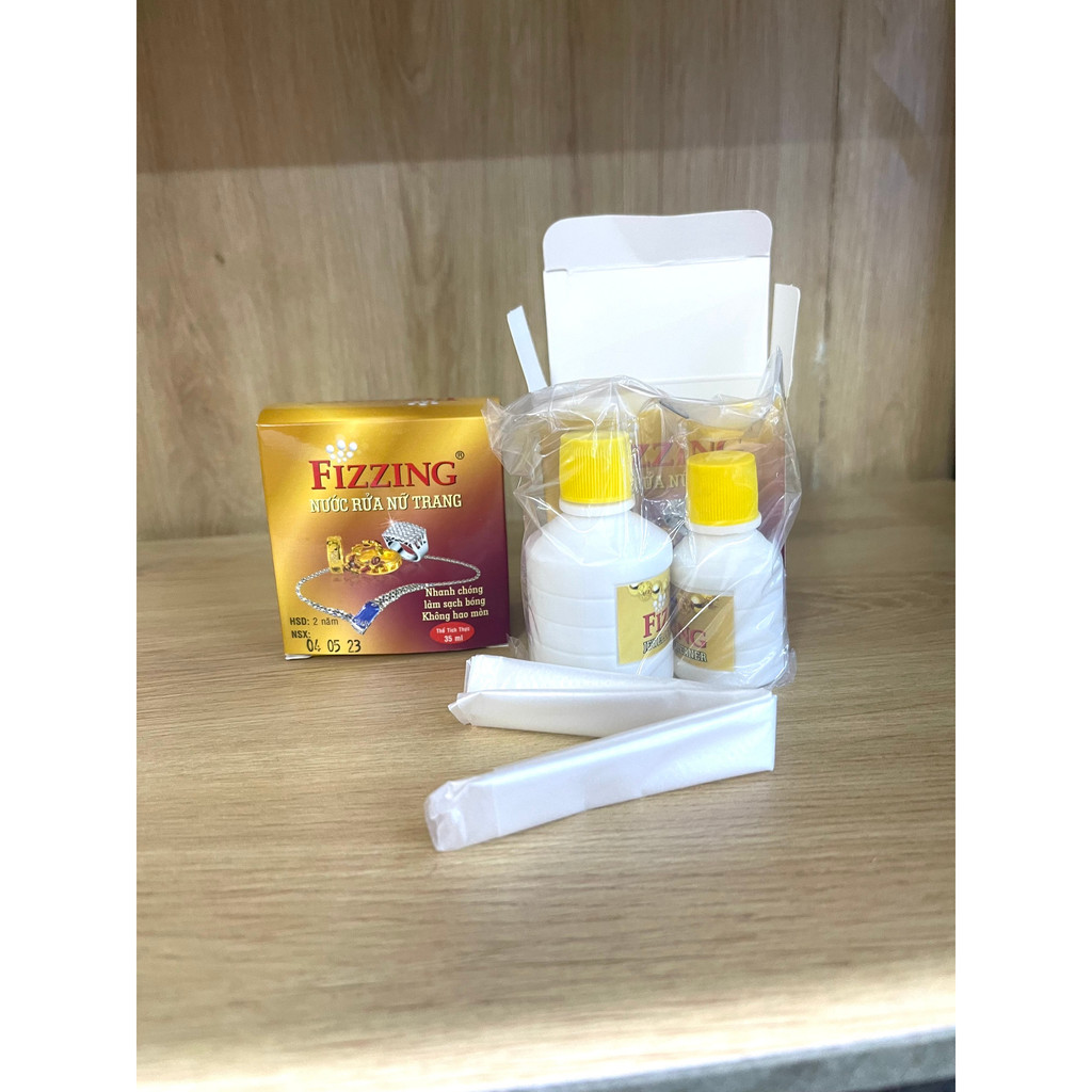 Nước Rửa Trang Sức Fizzing Làm Sạch và Sáng Bóng Trang Sức Như Mới