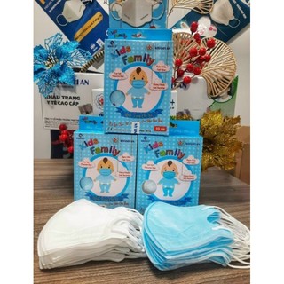 Khẩu trang 3d em bé h10cái từ 1-5tuổi