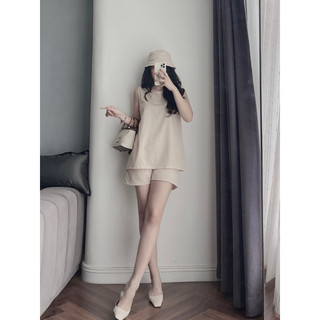Bộ Đũi be áo Ba lỗ khuy bọc