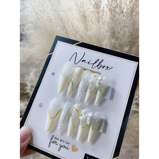 Nail box sơn geltrắng sữa chua gel xi măng