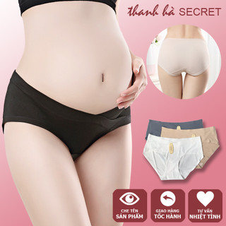 Combo 5c Quần lót bầu và sau sinh cạp chéo thông hơi chất Su Đúc