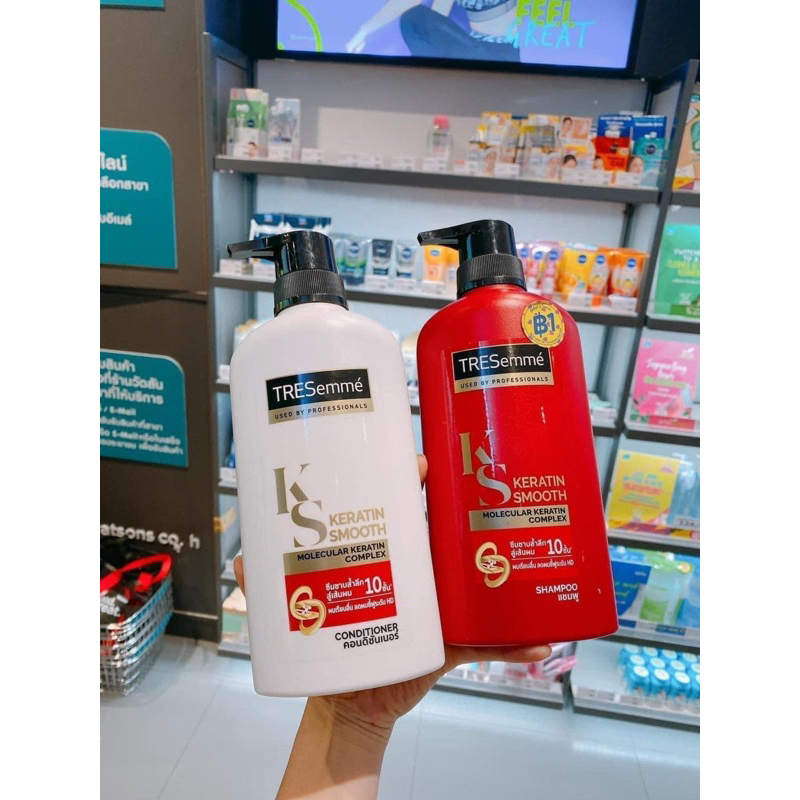 Dầu Gội + Dầu Xả Tresemme Thái Lan Hàng Cao Cấp Dùng Cho Tóc Hư Tổn Huongthao28