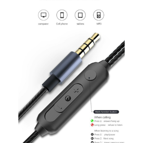 Tai nghe có dây nhét tai chống ồn chính hãng ZUZG E29