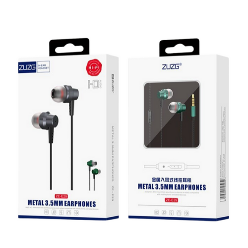 Tai nghe có dây nhét tai chống ồn chính hãng ZUZG E29