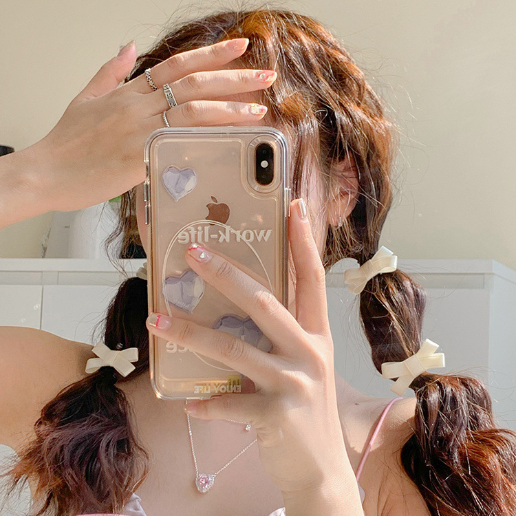 Set 2 Kẹp mái nơ vải trắng dễ thương chụp hình xinh xắn Tatitava