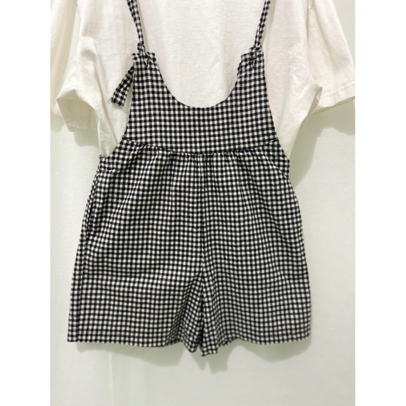 Quần Yếm caro 2hand cute
