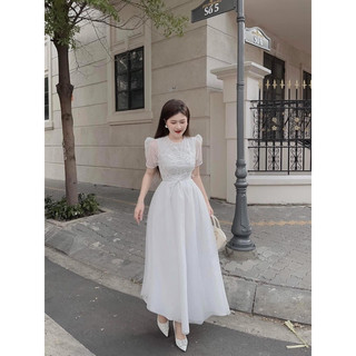 ĐẦM MIDI REN NGỰC (KÈM VIDEO HÌNH THẬT)