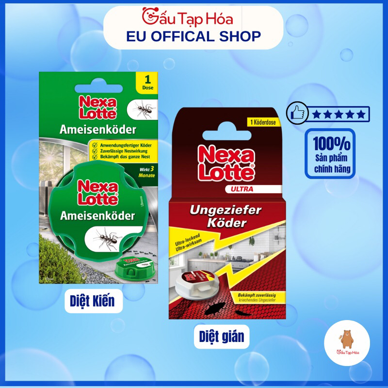 Hộp diệt kiến, gián, các loại và côn trùng Nexa Lotte Ultra nhập khẩu Đức