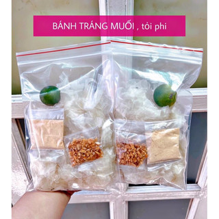 Bánh tráng dẻo muối tỏi phi
