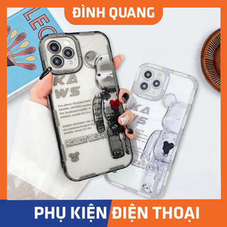 Ốp lưng iphone trong  bear tim 6/6plus/6splus/7/7plus/8/8plus/11/12/13/pro/max/plus/promax-ĐQ Store