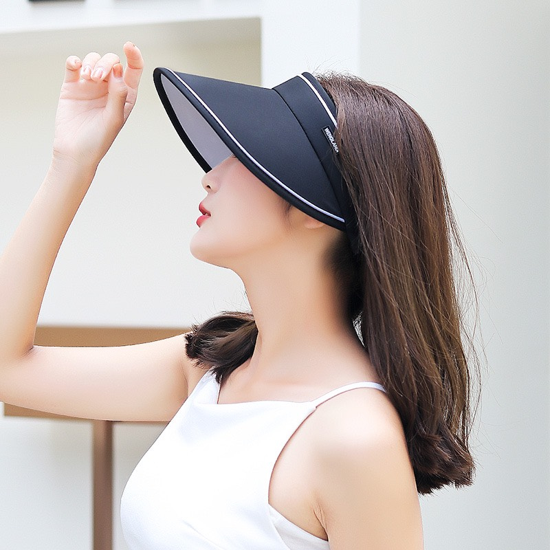 Mũ vành rộng thời trang nón nữ nửa đầu chống nắng chống UV năng động trẻ trung