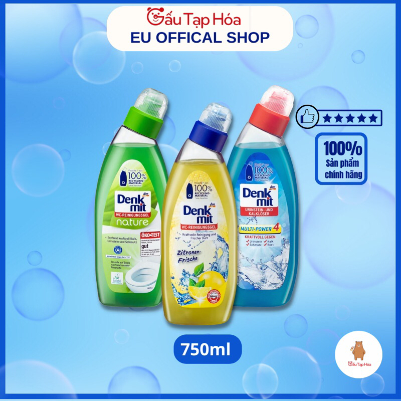 Tẩy bồn cầu, toilet Denkmit WC-Reiniger dung tích 750 ml [Hàng Đức]