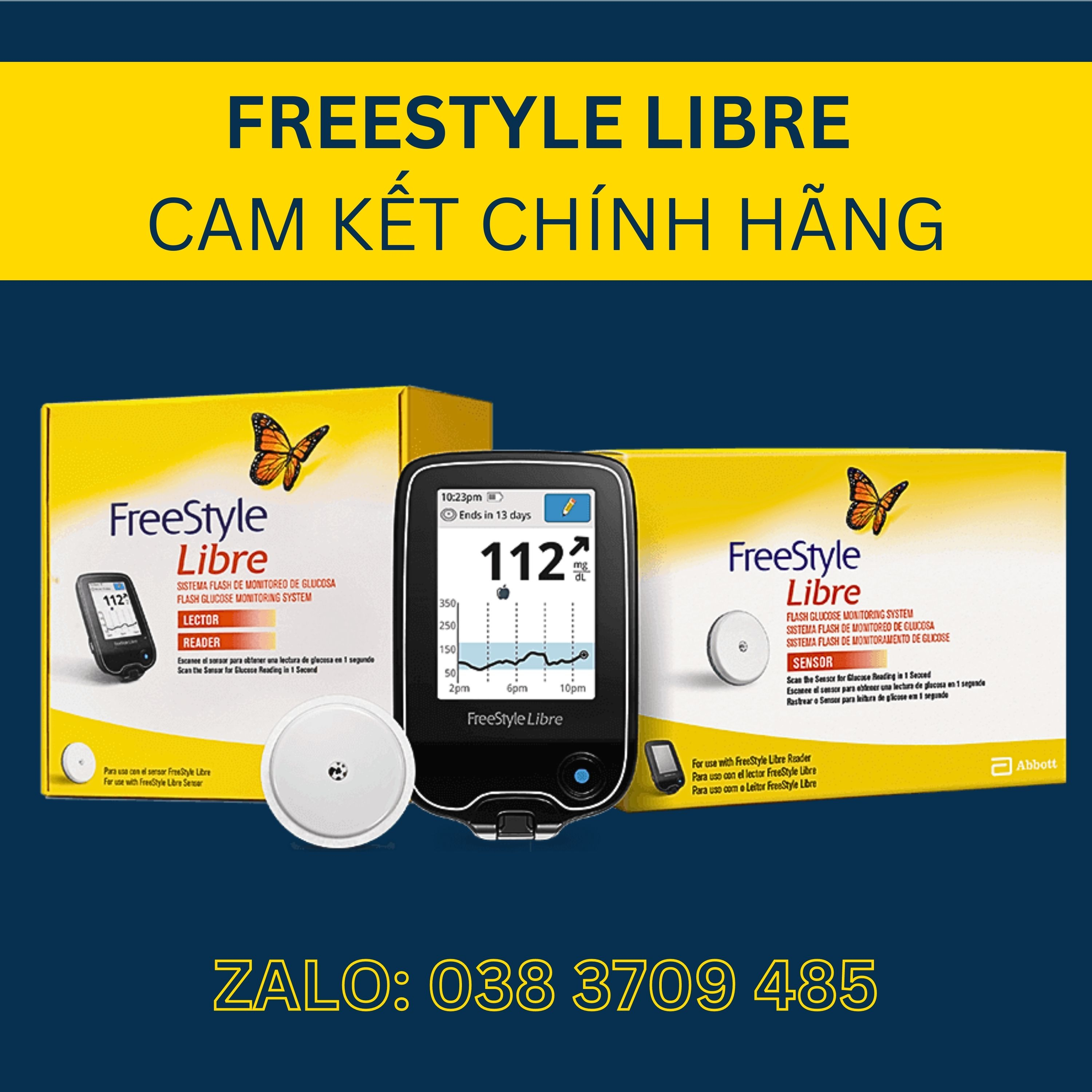 Máy đo đường huyết Freestyle Libre _ Cam kết hàng chính hãng Việt Nam