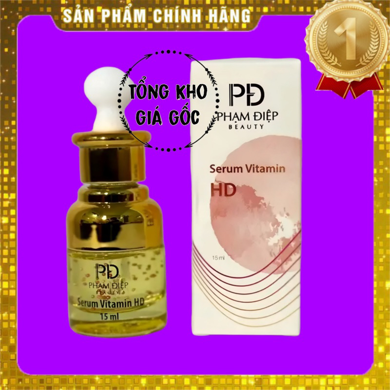 Serum Vitamin HD Phạm Điệp Beauty 15ml Dưỡng Ẩm, Căng Bóng, Se Khít Lỗ Chân Lông