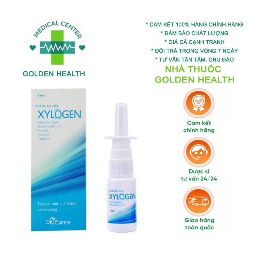 Dung dịch xịt mũi XYLOGEN Dược Khoa - Giúp thông thoáng mũi