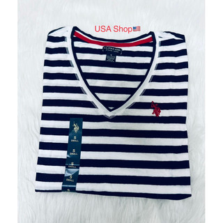 Áo thun nữ cổ tim U.S. Polo Assn