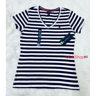 Áo thun nữ cổ tim U.S. Polo Assn
