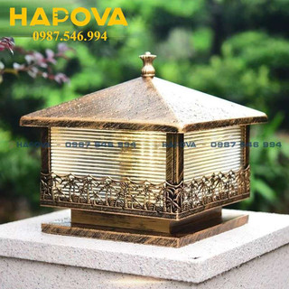 Đèn trụ cổng cây dừa đèn sân vườn 250mm và 200mm HAPOVA NIKAXA 7005