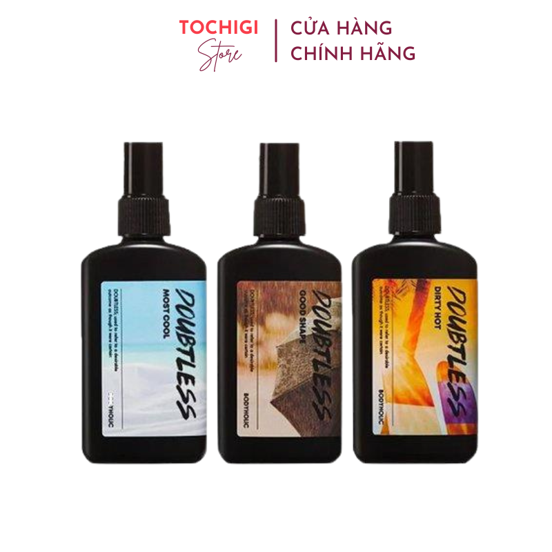 Nước hoa dạng xịt toàn thân mùi hương quyến rũ cho cả nam và nữ Hàn Quốc Bodyholic Doubtless Hair & Body Mist 100ml
