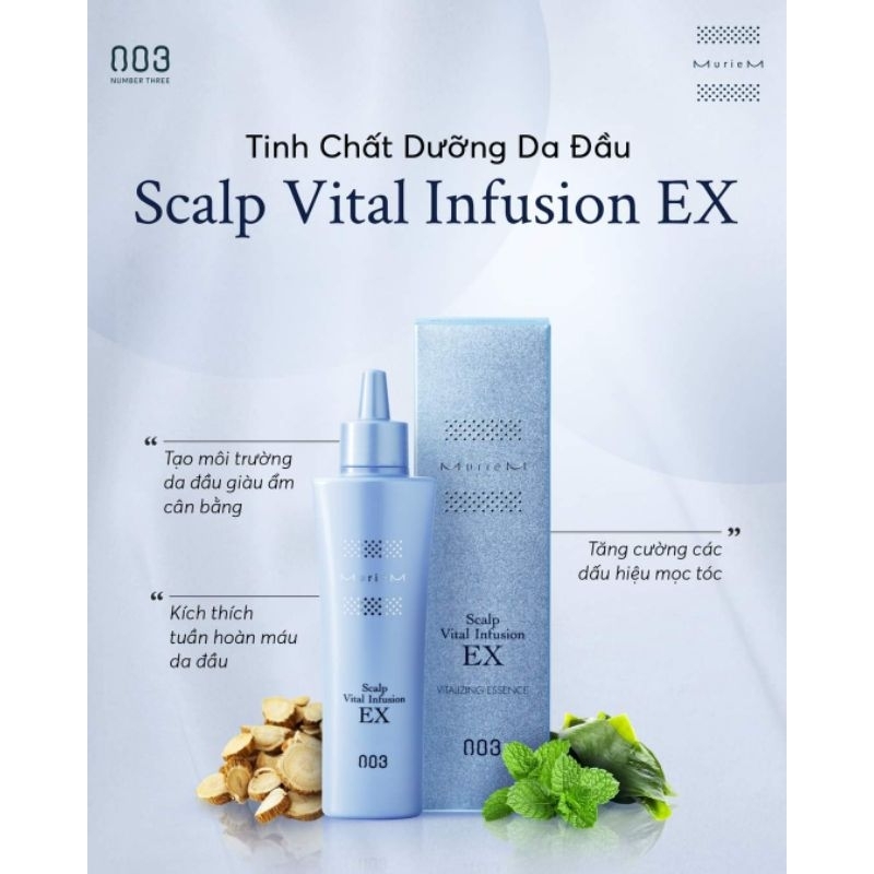 DUNG DỊCH CHỐNG RỤNG TÓC 003 MURIEM SCALP VITAL INFUSION EX 120ML