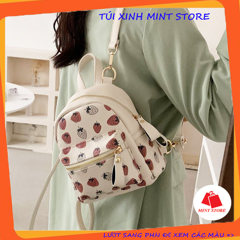 Balo nhỏ nữ🔸Mint Store🔸 Balo mini thời trang họa tiết dễ thương đi chơi PK 369