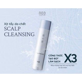 XỊT BỌT LÀM SẠCH DA ĐẦU 003 NUMBER THREE MURIEM CRYSTAL SCALP CLEANSING 250G