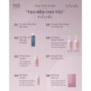 BỘ SẢN PHẨM 003 PHỤC HỒI 3 BƯỚC REFARDE MURIEM 500ml-300ml-500ml