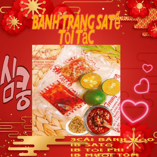 Siêu Phẩm Bánh Tráng Satế Tỏi Tắc .TrungNghia