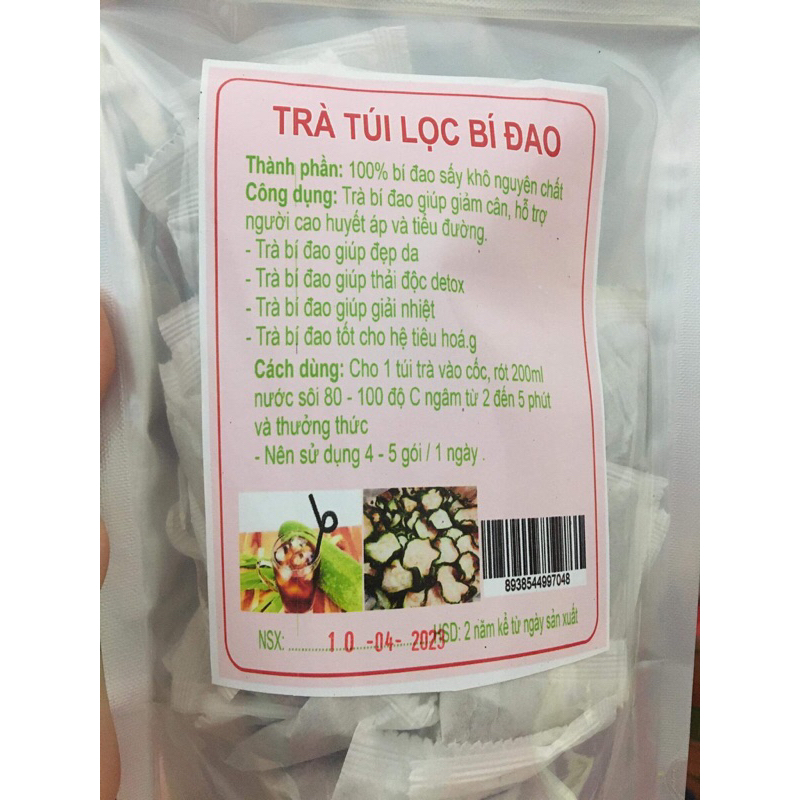 trà túi lọc bí đao giải nhiệt, giảm cân, thơm tự nhiên có thể mix với hạt chia gồm 50 túi lọc