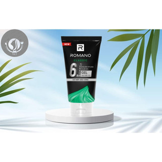 Gel Vuốt Tóc Romano Siêu Cứng Cho Nam Giới 150g [Loại Số 6].