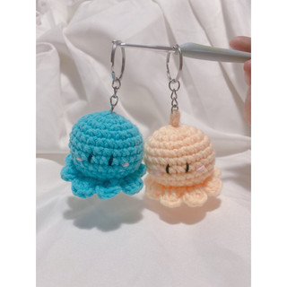 MÓC KHOÁ BẠCH TUỘC LEN HANDMADE
