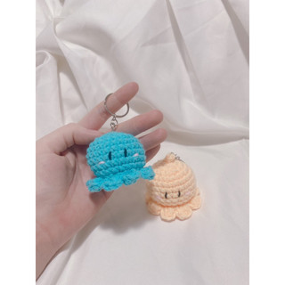 MÓC KHOÁ BẠCH TUỘC LEN HANDMADE