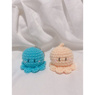 Móc khoá bạch tuộc len handmade