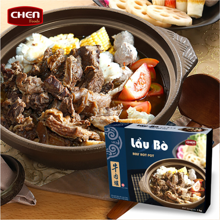 Lẩu Bò Chen - Lẩu Bò Đài Loan - Hộp lớn 1kg