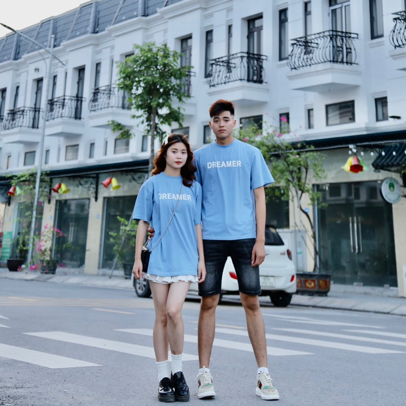 Áo váy đôi nam nữ Hebe - Sét đồ đôi nam nữ cotton 100% áo váy thun nam nữ,áo phông unisex nam nữ mát mịn thấm hút mồ hôi