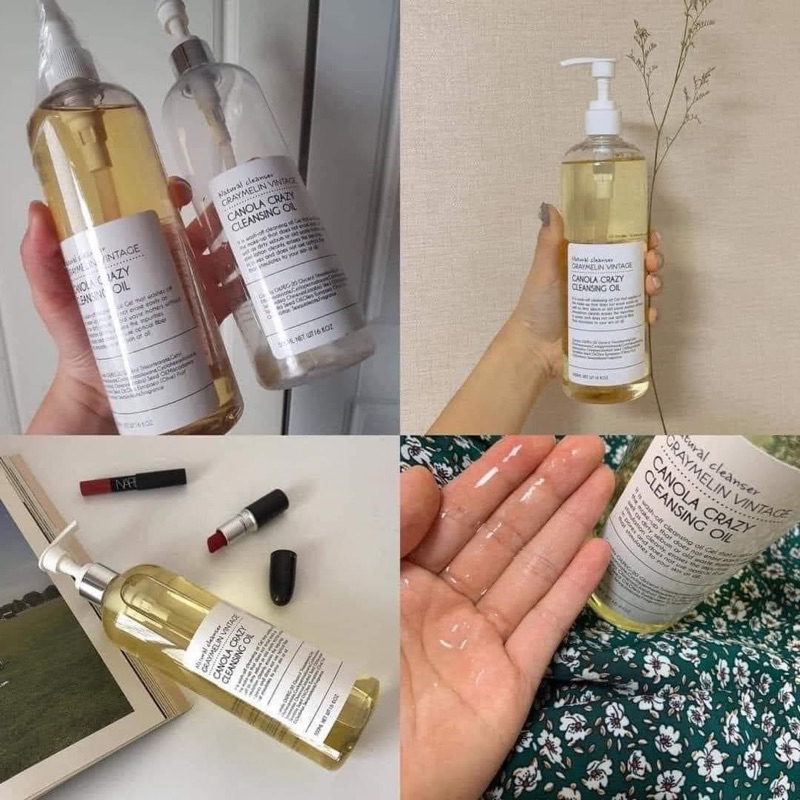 Dầu tẩy trang hoa cải graymelin thuần chay