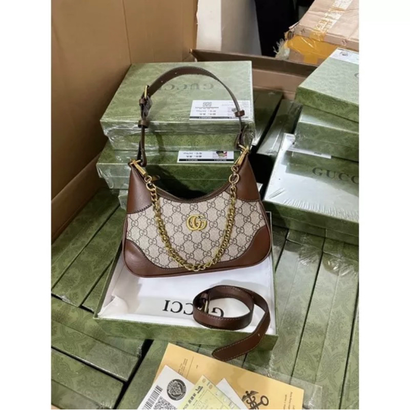 Túi Xách Nữ Đeo Kẹp Nách Khóa G  fullbox Chữ  Hót Hít Phong Cách Trẻ Trung Điệu Đà