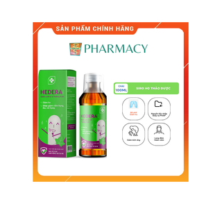 Siro ho thảo dược Hedera chiết xuất lá thường xuân bổ phế, giảm ho dành cho trẻ em