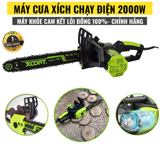 Máy cưa xích-Máy cưa xích điện 2000W Máy cực khỏe tốc độ cao