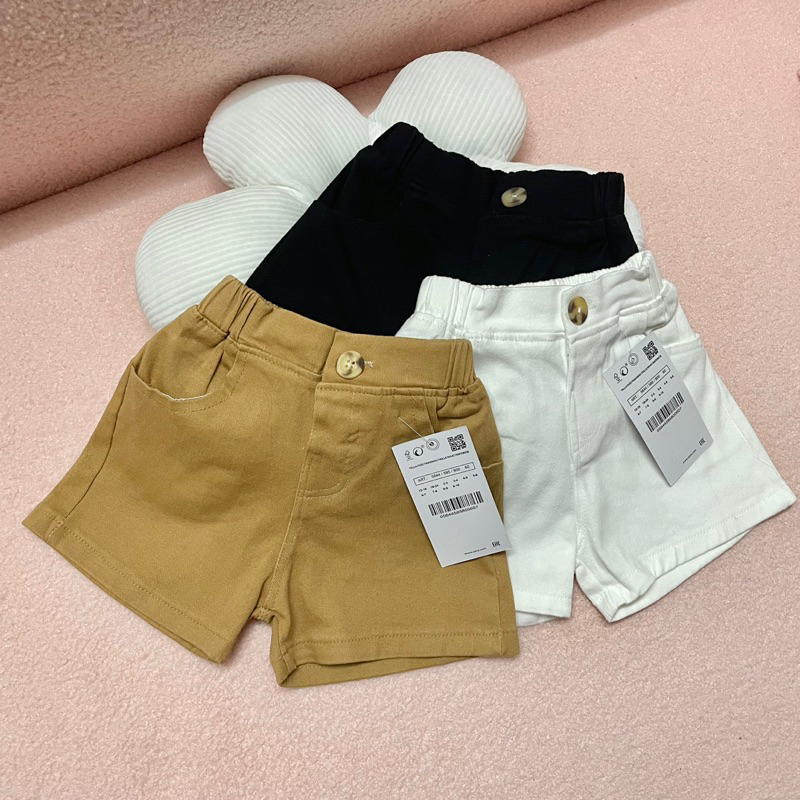 QUẦN SHORT KAKI LƯNG THUN BÉ TRAI BÉ GÁI ZA.RA